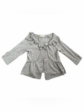 Charlie and Robin Bow-Trim Knit Cardigan